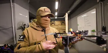 Кадр відео з дроном «Гепард» (скриншот)
