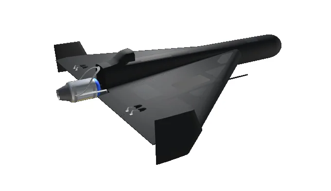 3D-рендер реактивного БпЛА Герань-3