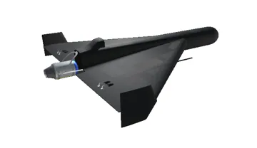 3D-рендер реактивного БпЛА Герань-3