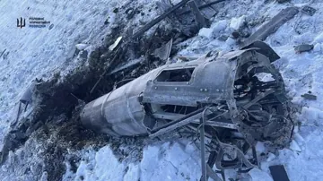 Уламки реактивної Герань-5 крупним планом